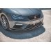 Накладка сплиттер на передний бампер Вар3 на Seat III Cupra / FR рестайл